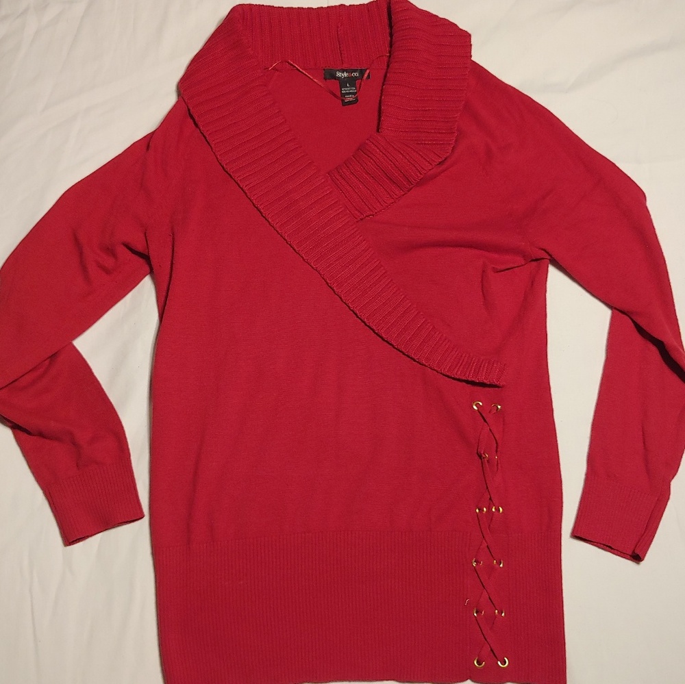 Style&Co. Womens red stylish sweater